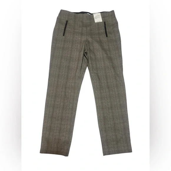 Calvin Klein Gray Plaid Skinny Ankle Suit Pants NWT Size 14 - Picture 3 of 9
